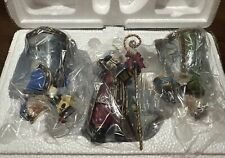 Set Of 3 Thomas Kinkade Old World Santa Ornaments Set #11 New In Packaging W/COA picture