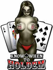 RISQUE GIRL KNOW WHEN TO HOLDEM POKER GAME 20