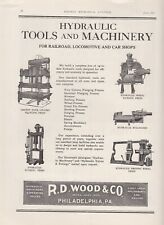1925 R D Wood & Co Philadelphia PA Ad: Flanging Bushing Banding Press Machinery picture