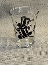 Antique MCM 1950's Libbey Top Hot & Cane Cocktail/Shot Glass~3