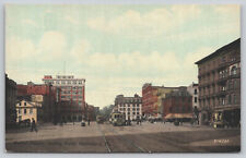 Harrisburg PA Pennsylvania - Market Square  - Dauphin County - Postcard - ca1908 picture