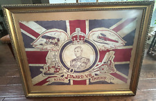 Rare King Edward VIII Vintage 1936 Royal Coronation Flag Banner Duke of Windsor picture