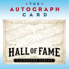 The Autograph Card Blank Signature Card Hall of Fame signed sign auto picture