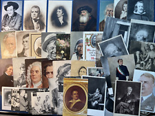 47 Famous People Mixture Greetings Antique Postcards. Artists, Writers, Celebs picture