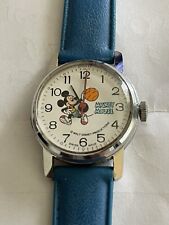 Vintage Mickey Mouse Bradley Swiss Made Watch Walt Disney Basketball Production picture