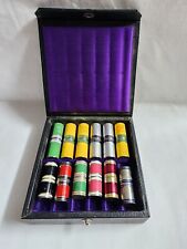 Vintage Weston Trench Lighter Set Of 12 Lipstick With Case USA. NEAR MINT. RARE picture