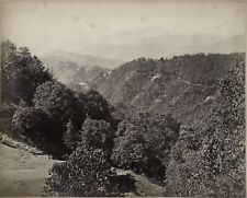 c.1880's INDIA MOUNTAIN VIEW AND BUILDINGS CALCUTTA picture