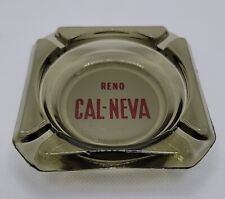Club Reno Cal-Neva Smokey Glass Ash Tray Vintage Nevada Casino Advertising picture