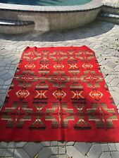 Beautiful Antique Red Pendleton Blanket, 57”x73”, From Estate. picture