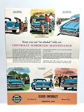 Vintage 1957 Chevrolet Chevy Dealer Service Maintenance Hole Boring Chart picture