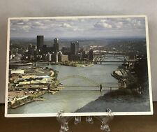 Vintage 1980’s Pittsburgh, Pennsylvania City Of Bridges Postcard (UnPosted) picture