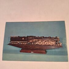 Postcard Great Northern Mountain Type Carved Locomotive Train Chrome Unposted picture