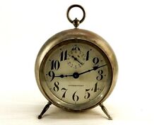 3-Legged Vintage Brass Alarm Clock, New Haven Intermittent, Parts/Repair, #C-20 picture