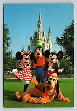 Vintage postcard WALT DISNEY WORLD Florida 6X4 posted picture