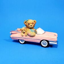 Cherished Teddies Figurines EVELYN A Girl With Style 104662 Pink Car D picture