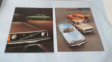 NOS Pair of Original 1975 Volvo 240 Series Sales Brochures picture