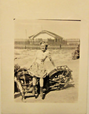 1936 or 1937 HARLEY-DAVIDSON Motorcycle, TEXAS b&w, 3 1/2