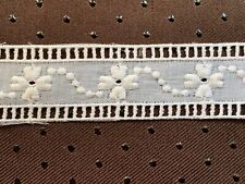 Antique French Edwardian Embroidered  Trim 200cm by 2.2cm picture