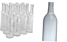  750ml Glass Bordeaux Wine Bottle Flat-Bottomed Cork Finish - Case Clear Glass picture