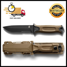 Gerber Strongarm Fixed Blade Tactical Knife Survival Coyote Brown Serrated Edge picture