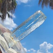 Etched AQUAMARINE Gem Crystal from Brazil Guaratinga, Bahia, Brazil Hollow Tube picture