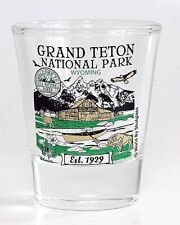 GRAND TETON WYOMING NATIONAL PARK SERIES COLLECTION SHOT GLASS picture