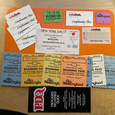 VINTAGE USAIR Air NewEngland New York Air ITEM LOT  BOARDING PASS picture