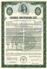 Gimbel Brothers, Inc. - $1,000 Bond - General Bonds picture