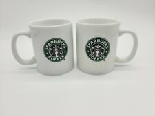 Starbucks 2007 8 oz Demi Coffee Mugs Cups Mermaid Logo Set Of 2 picture