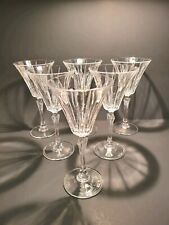 Gorgeous Vintage Fine Cut Crystal Wine Glasses Set Of 6 Excellent Condition picture
