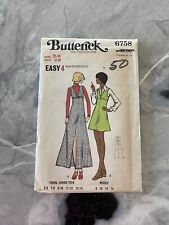 Butterick Vintage Uncut Young Junior Teen Jumper Size 5/6 Pattern No 6758 picture
