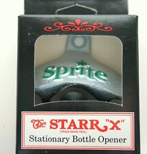 Vtg Style Cast Iron Wall Mount Sprite Lime Soda bottle opener STARR X 1990s  picture