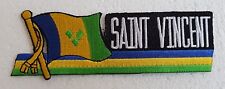 SAINT VINCENT AND THE GRENADINES FLAG LETTER PATCH Badge Caribbean West Indies picture