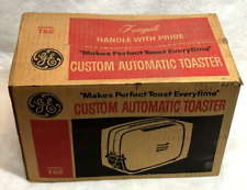 Vtg General Electric GE T82 Chrome Toaster 2-Slice Original Box Tested & Working picture