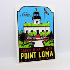 POINT LOMA California Vintage Style Travel Decal / Vinyl Sticker, San Diego picture