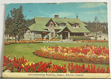 Vintage Post Card Jasper Alberta Canada Flower Gardens Ephemera picture