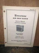 Air Chief Auto Radio, Model 4-B-6 -Service Manual- Schematics.Firestone picture
