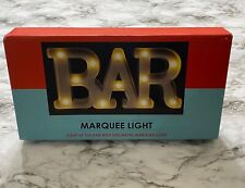 MARQUEE BAR Light Up Sign THRESHOLD Battery Operated (Not included) NEW Open Box picture