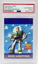 Tim Allen Signed 1995 Skybox Toy Story Buzz Lightyear Card PSA/DNA Auto Disney picture