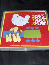 Vintage Woodstock 1969 Metal Lunchbox 3 Days of Peace and Music Great Condition picture