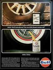 Gulf motor oil ad Vintage 1964 Gulfpride original advertisement picture