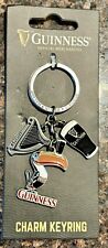 New Guinness key ring, Pint, Dublin Ireland Parrot Keychain Official Merchandise picture