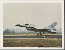 First Royal Norwegian Air Force F-16 Maiden Flight color print 12/12 1979 picture