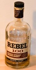 LUX ROW Rebel 100 Bourbon Whiskey Bottle - Empty 750 ml Cork/plastic Stopper picture