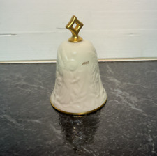 Vintage - Lenox - 1985 Christmas Bell Ornament - Gold Trimmed picture