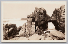Postcard RPPC Pacific Grove California Stunning Natural Bridge picture