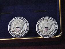 Pair of Presidential  Official issued white house staff Silver tone cufflinks picture