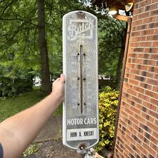 RARE 1915 Buick Motor Cars Automobile Thermometer Advertising Sign John A Knecht picture