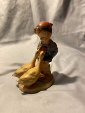 Vintage Hummel, “Boy And Girl With Geese” Figurines, Hand Painted picture