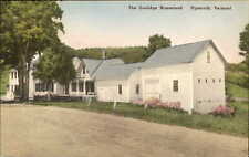 Coolidge Homestead Plymouth Vermont VT Albertype hand colored postcard sku889 picture